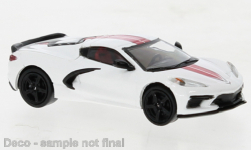 PCX87 PCX870673 - H0 - Chevrolet Corvette, C8 - weiß/rot